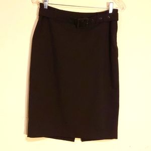 H&M Size 4 Black Skirt with removable belt